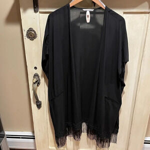Victoria's Secret Swim Black Beach Cover Up NWT L
